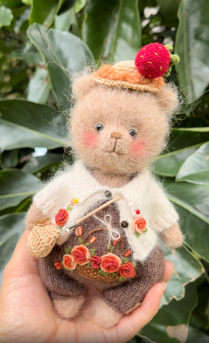DIY woven cute bear 5 inches