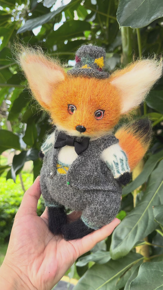 DIY Knitted Big Ears Little Fox 5 Inch