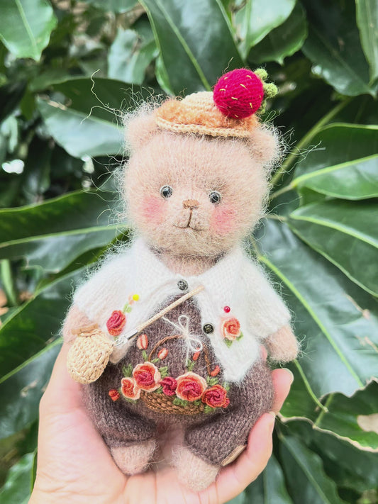 DIY woven cute bear 5 inches